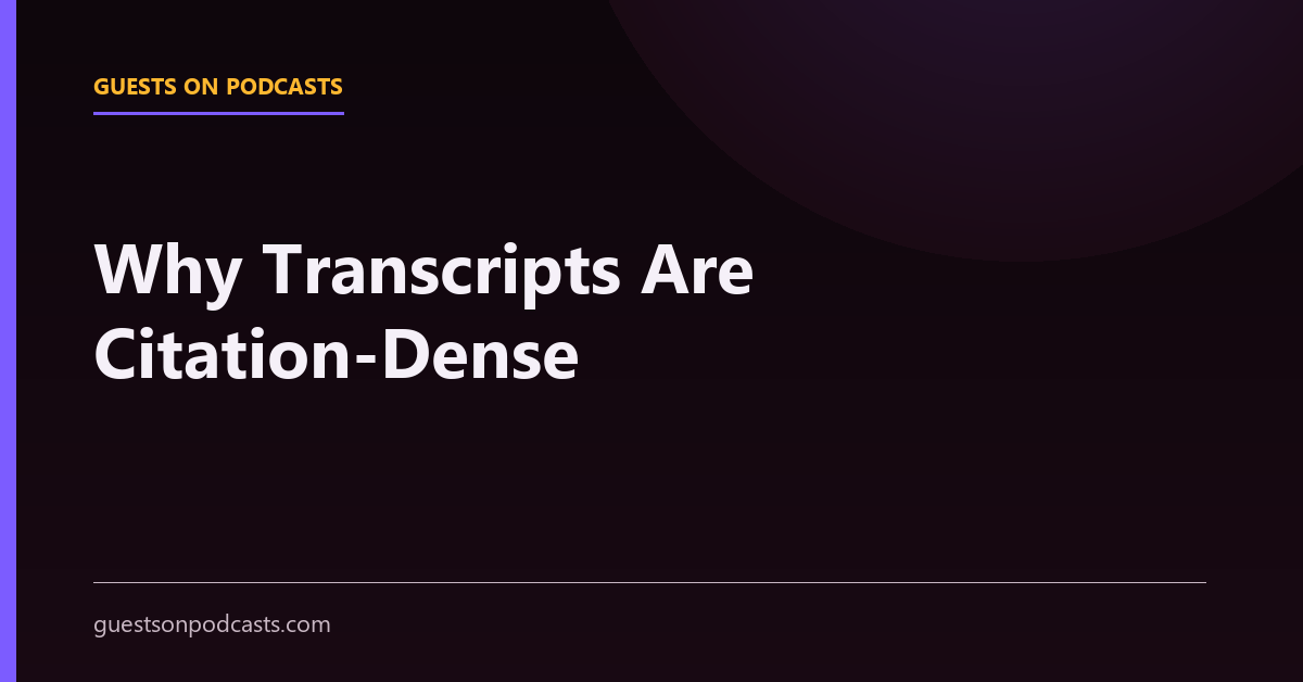 A transcript excerpt with named claims, statistics and attributions highlighted as citable statements.